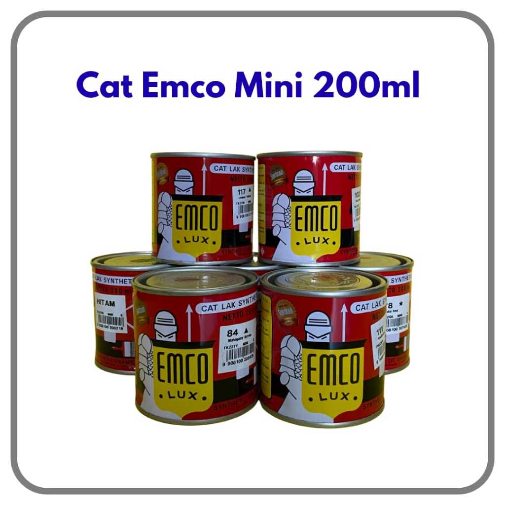 Cat Kayu Dan Besi Emco Lux Varian Warna 2 Dari 2 200 Ml / Cat Minyak Kayu Dan Besi