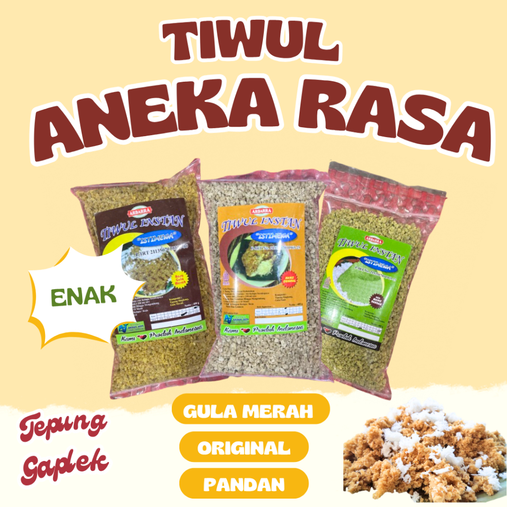 

Tiwul Aneka Rasa Oyek Singkong 400 GR - Tepung Gaplek SIngkong Kering Tiwul Gula Merah Tiwul Original Tiwul Pandan Oleh Oleh Malang Nasi Tiwul Singkong Pulen