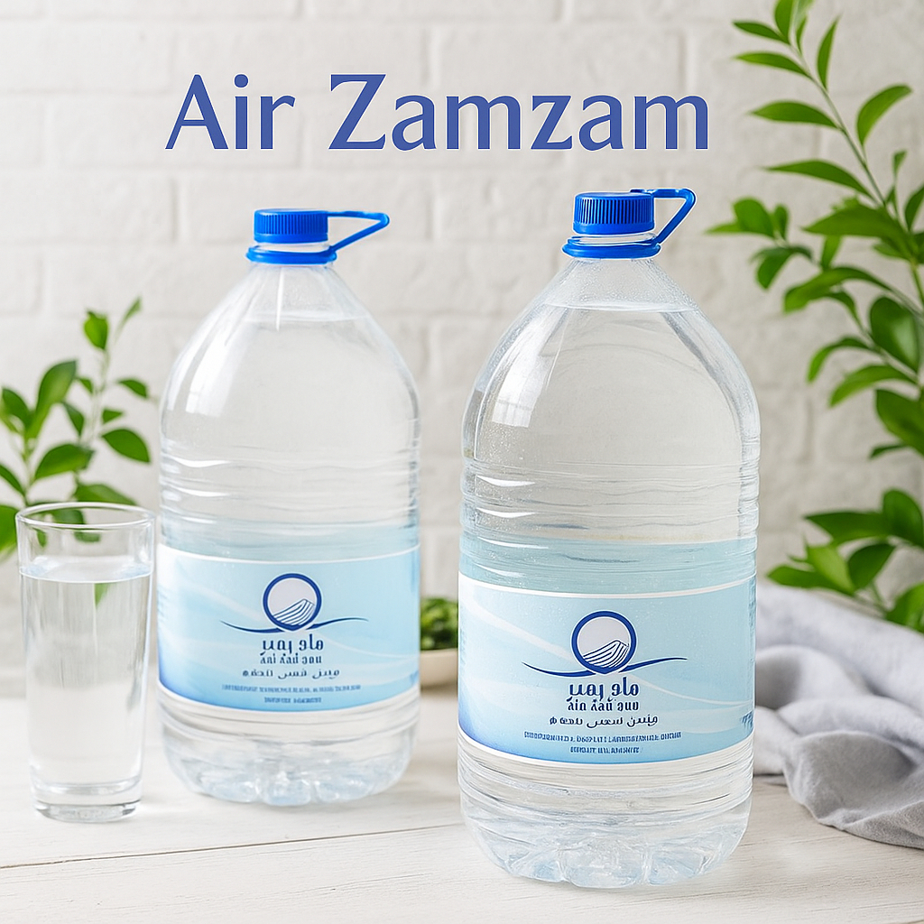

AIR ZAM-ZAM GALON 5 LITER 100% ASLI | AIR ZAM-ZAM BOTOL 1 LITER 100% ASLI