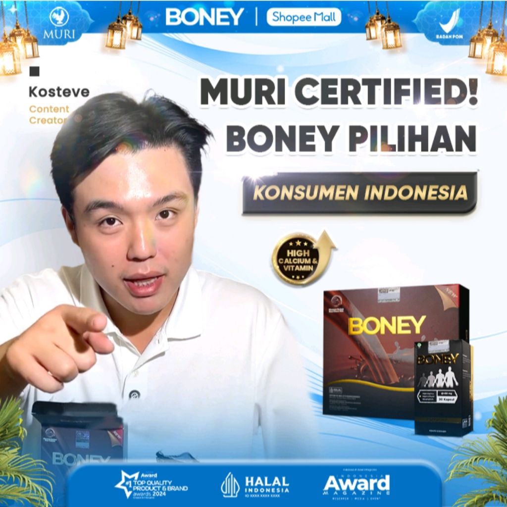 

Boney dan Susu Boney - Herbal Pilihan Tepat Untuk Peninggi Badan/ Raih Tinggi Badan