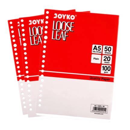 

LOOSE LEAF JOYKO A5 100 LEMBAR MURAH