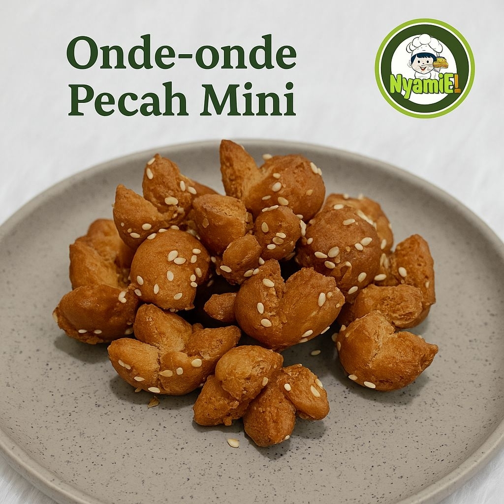 

Snack Onde Onde Pecah Mini / Onde onde ketawa Kue Kering Renyah Gurih