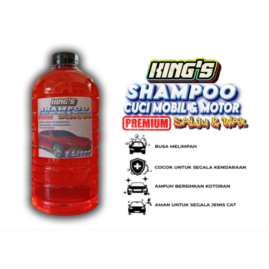 SHAMPO SALJU & WAX PREMIUM Shampo Mobil & Motor