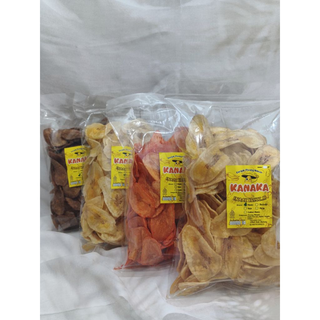 

KERIPIK PISANG KANAKA RENYAH GURIH MANIS PEDAS [Berat 250 gr]