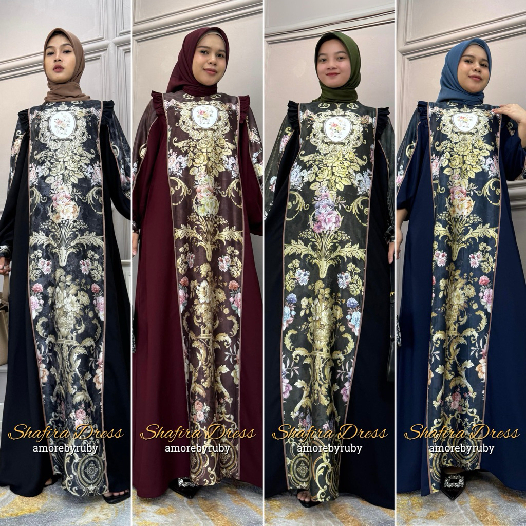 SHAFIRA DRESS AMORE BY RUBY ORI DRESS MUSLIM BAJU WANITA DRESS BUSUI GAMIS BUSUI WUDHUABLE BAJU WANI