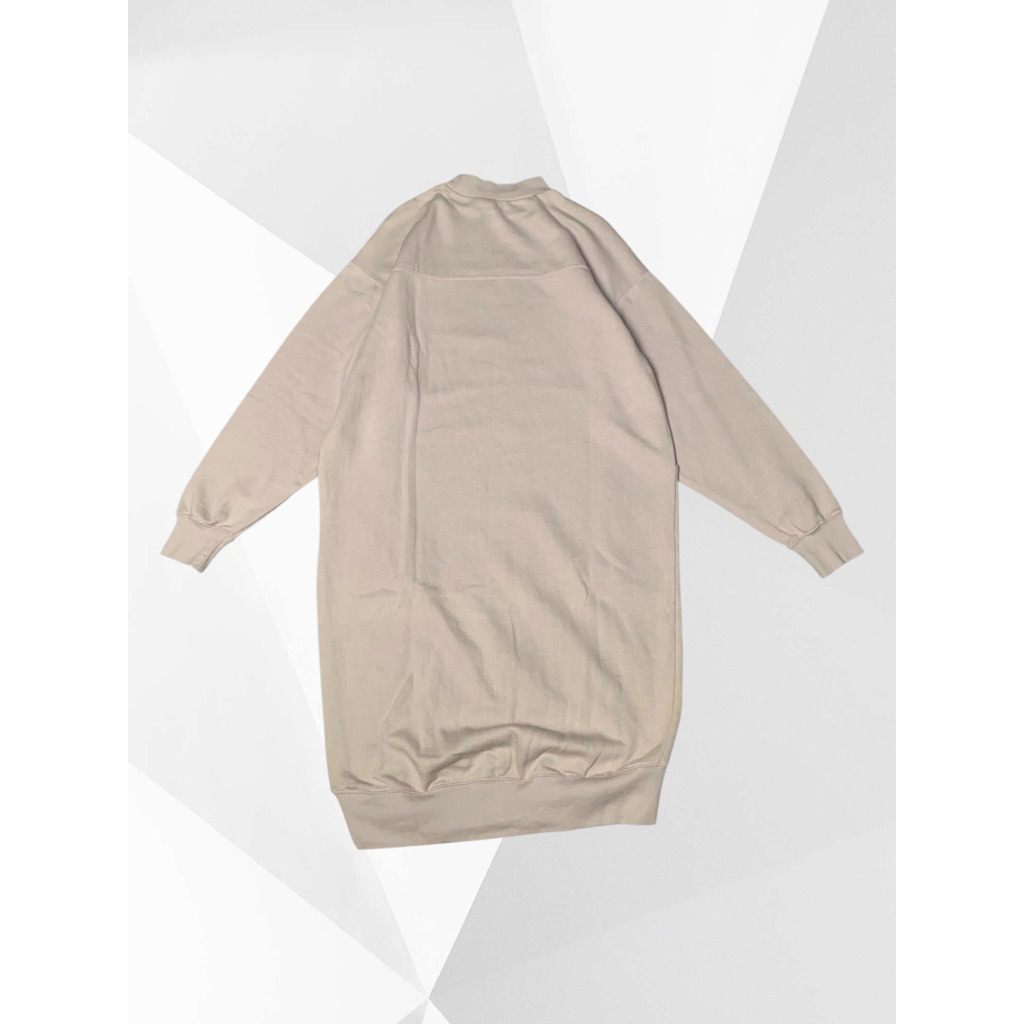 long Dress Wanita Monki cut label - Cream SEWATER WANITA SWEATER PANJANG SWEATER ORI SWETER MONKL OR