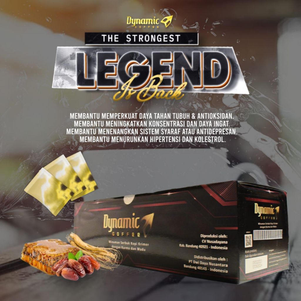

DYNAMIC COFFEE KEMASAN TERBARU 1 SLOP ISI 30 SACHET ORIGINAL KOPI KESEHATAN