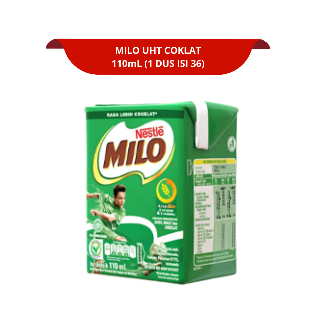

[1 DUS ISI 36] MILO UHT COKLAT 110mL