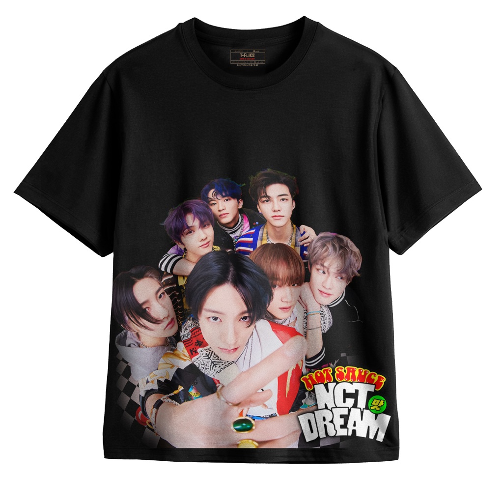 Original NCT DREAM KAOS BAND TSHIRT OVERSIZE UNISEX HITAM - TFLIKS Unisex Tee