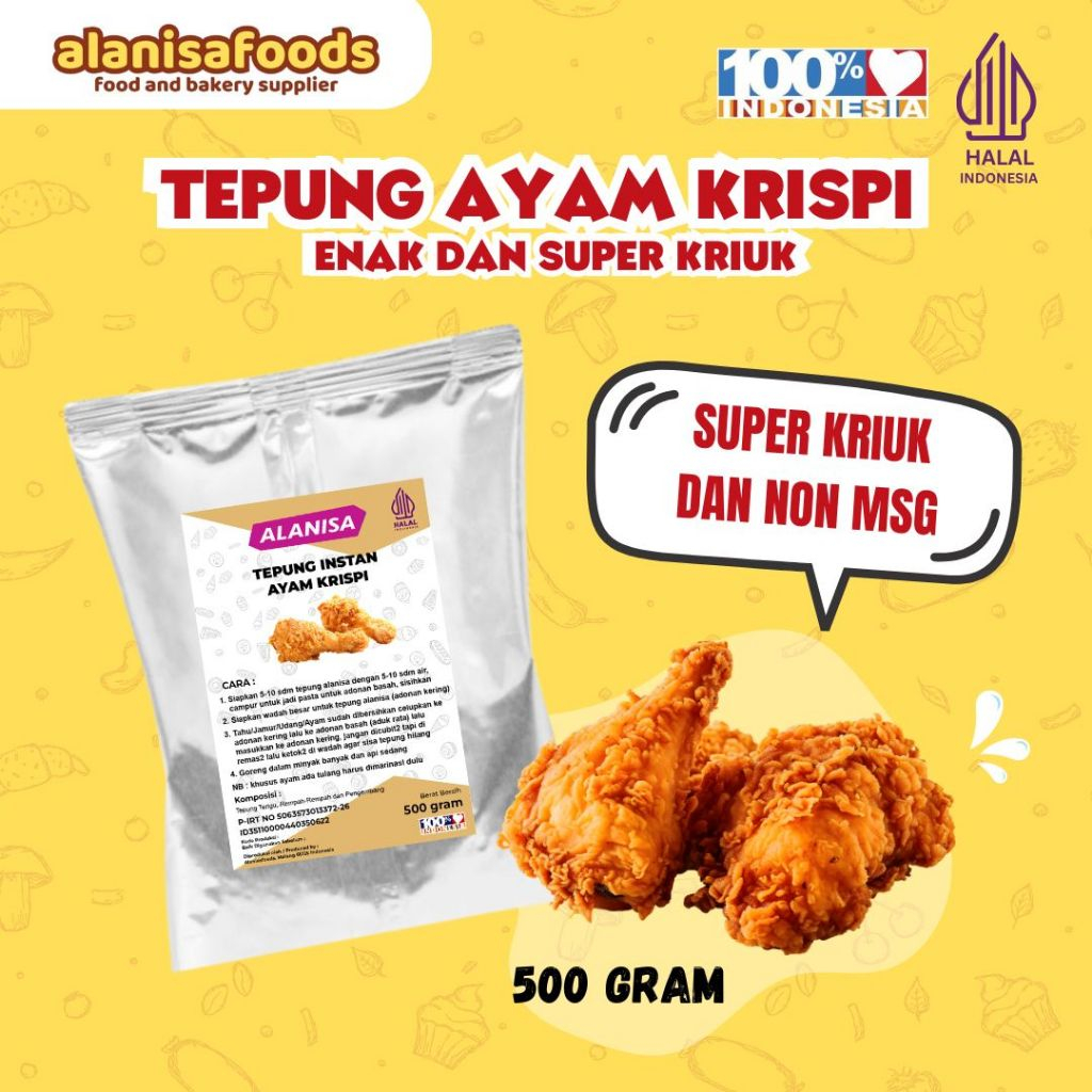 

Tepung Instan Ayam Krispi 500gr