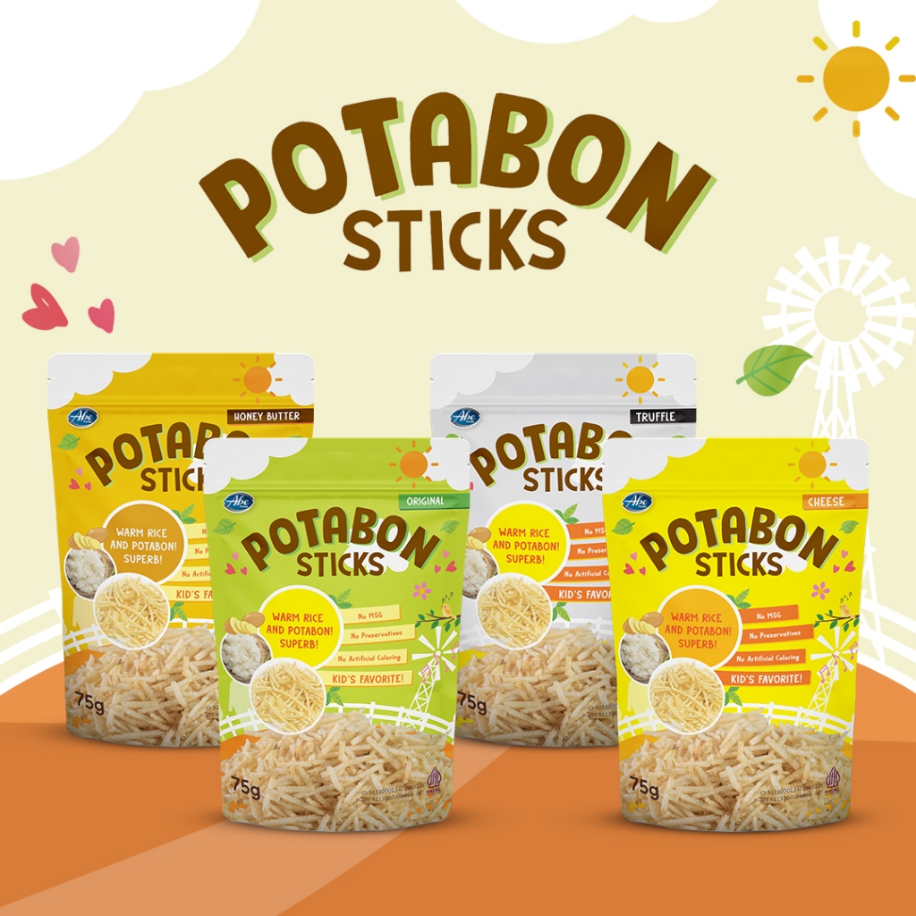 

Abe Food Potabon Sticks/ Potato Abon Anak/ Cemilan Kentang Crunchy