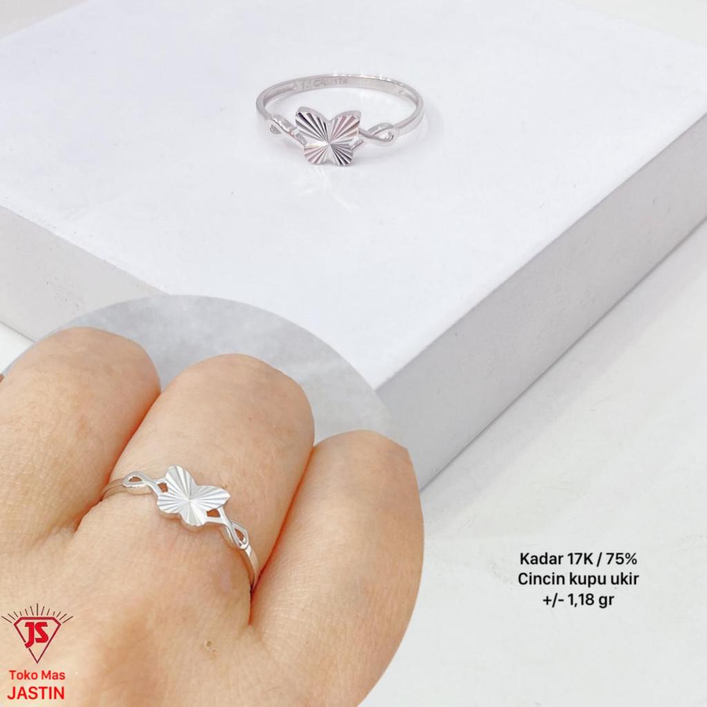cincin new fashion kupu-kupu kadar 17k/750