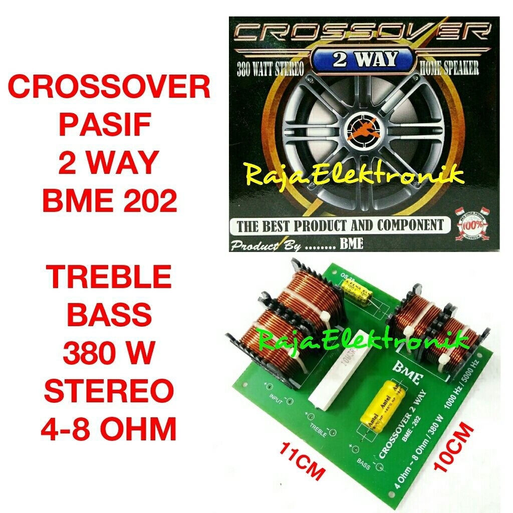 kit crossover pasif 2way BME rakitan treble bass rakitan crossover pasif audio sound