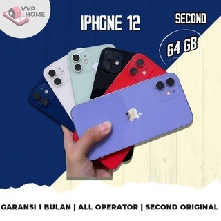 APPLE Iphone 12 64GB SECOND LIKE NEW 100% MULUS BERGARANSI 1BLN FULLSET
