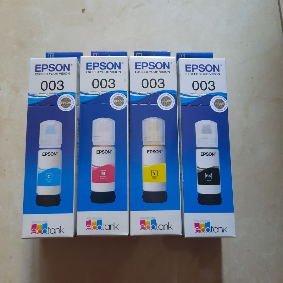 Tinta Epson 003 untuk Printer epson series L1110 L3100 L3110 L3150 L3510 L5190 L3120 Cetak Tajam