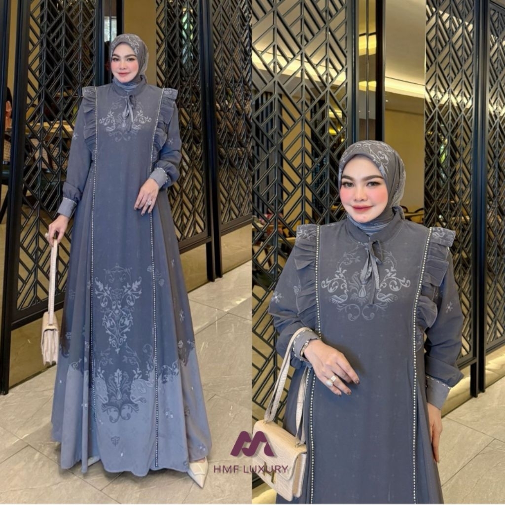 sahara dress set hijab by hmf luxury