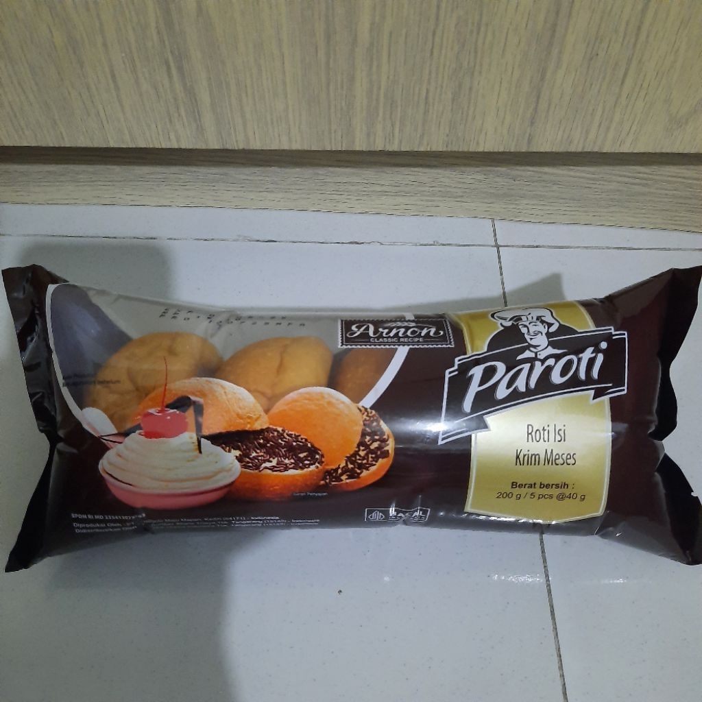 

EXP BARU Paroti Roti Isi Krim Meses 200gram 5pc