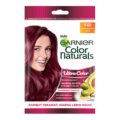 Garnier Ultra Color Pewarna Rambut 6.62 Cranberry Merah 20 ml
