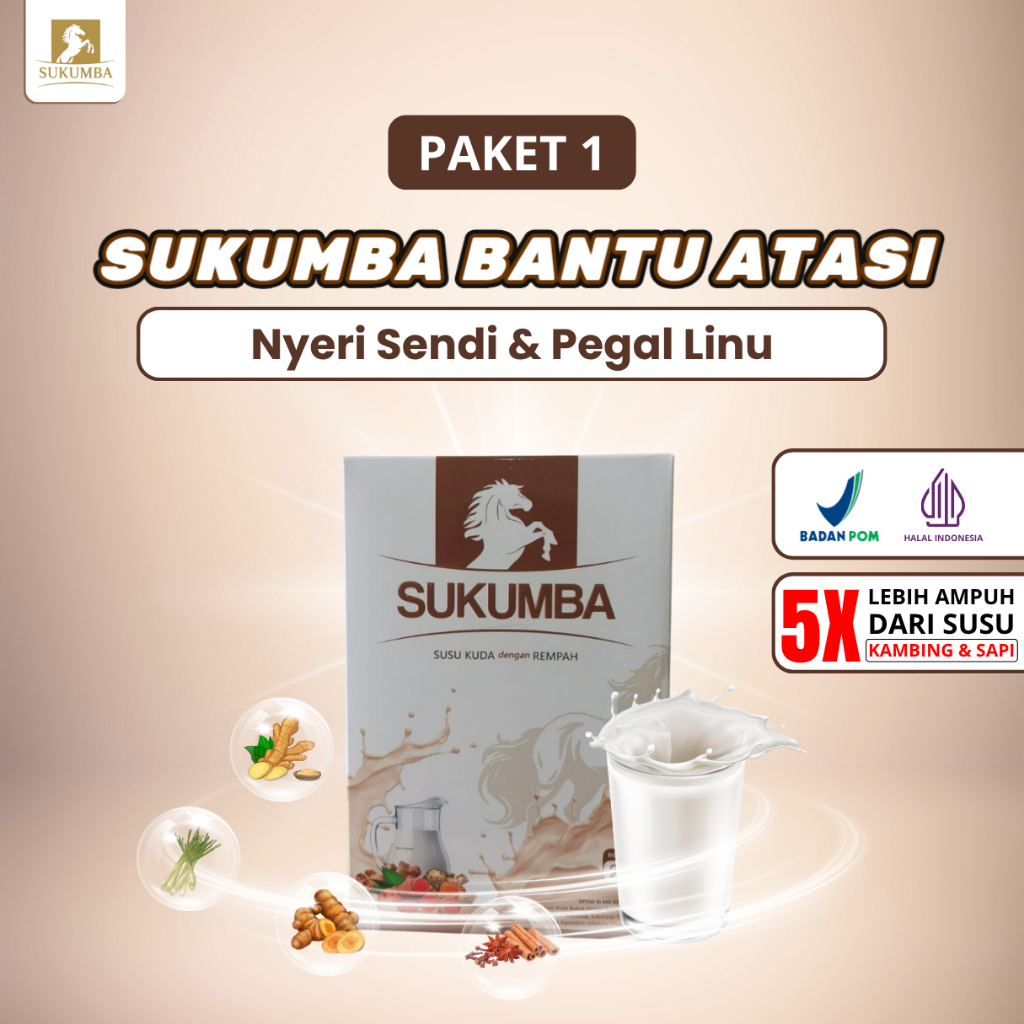 

Susu Kuda Sumbawa Atasi Nyeri Sendi Dan Pegal Linu 1 Box 200Gram