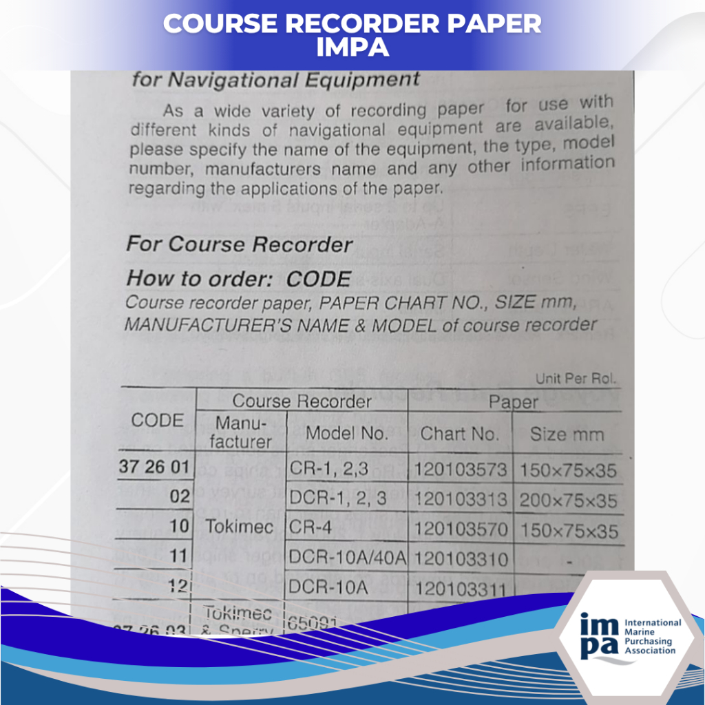 

Course Recorder Paper Chart Kertas Marine 150X75X35MM / 200X75X35MM