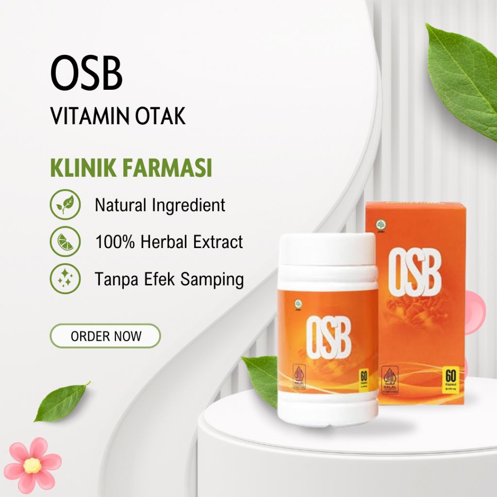 OSB Vitamin Otak Untuk Anak Dan Dewasa - OSB suplemen Makanan Kecerdasan Otak