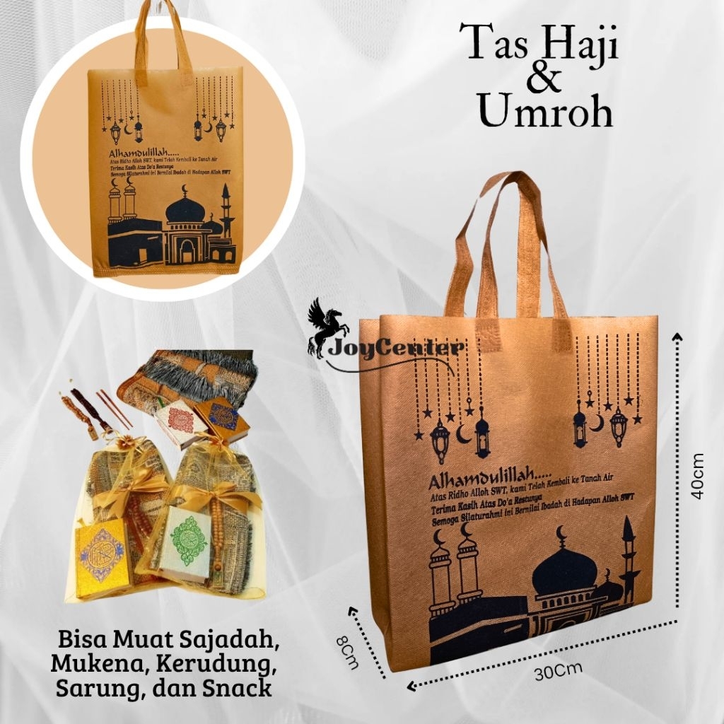 

(1 Lusin/ 12 Biji) Tas Souvenir Haji & Umroh/ Tas Parcel