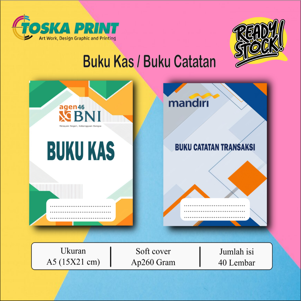 

BUKU BRILINK/BUKU CATATAN TRANSAKSI AGEN BRILINK / BUKU KAS BRILINK /AGEN BSI / AGEN MANDIRI / AGEN BNI
