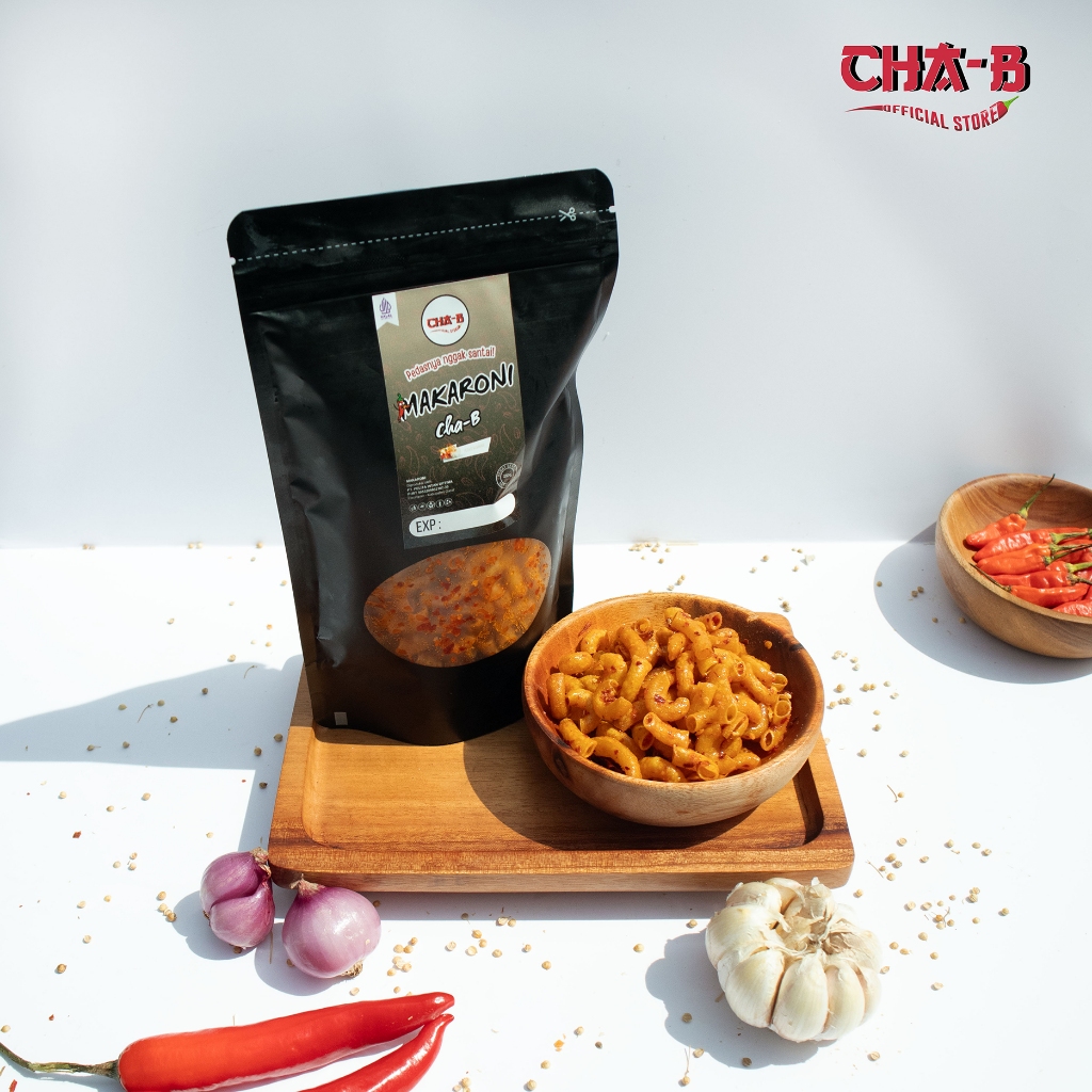 

CHA-B Makaroni Rasa Pedas Bawang Kemasan 250 gr