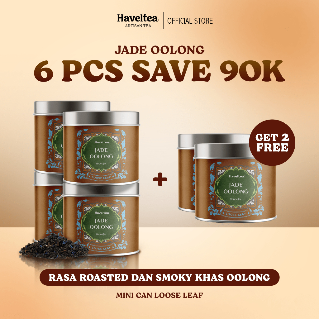 

Haveltea Jade Oolong Tea – Teh Oolong Medium Roast Kaya Antioksidan Loose Leaf 10g