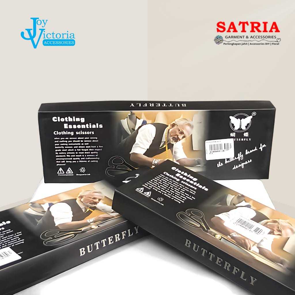 

Gunting Potong Bahan Kain - Tailor Scissors BUTTERFLY 9" GRADE AAA