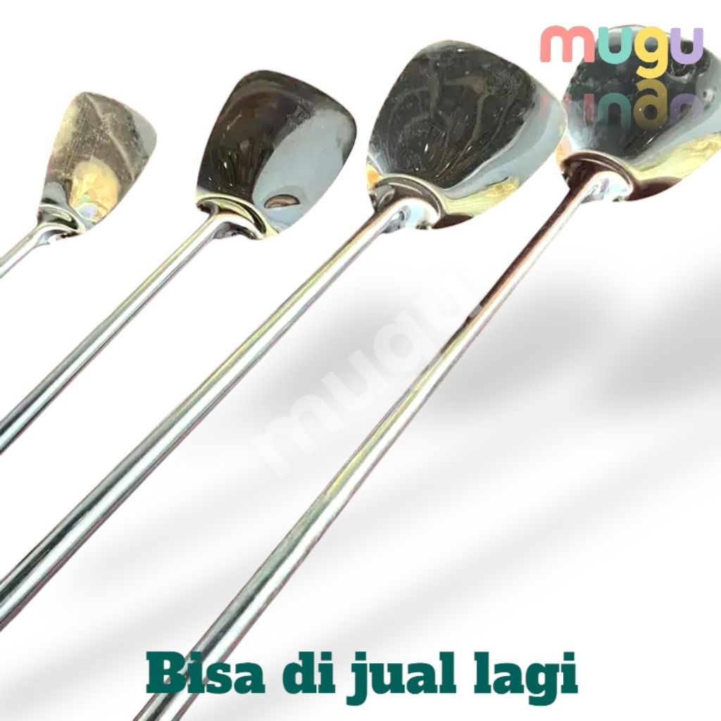 SPATULA STAINLESS BISA C.O 1 /SUTIL STAINLESS/SUTIL SEDANG /SUTIL BESAR/SUTIL JUMBO