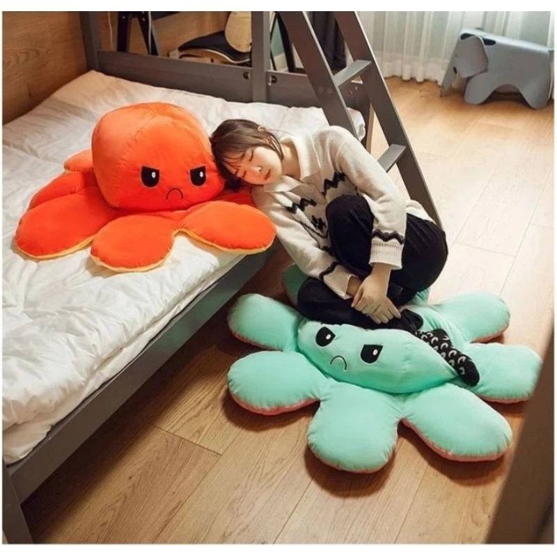 Premium Boneka Gurita Jumbo Lucu & Besar Bahan Lembut, Empuk, Menggemaskan