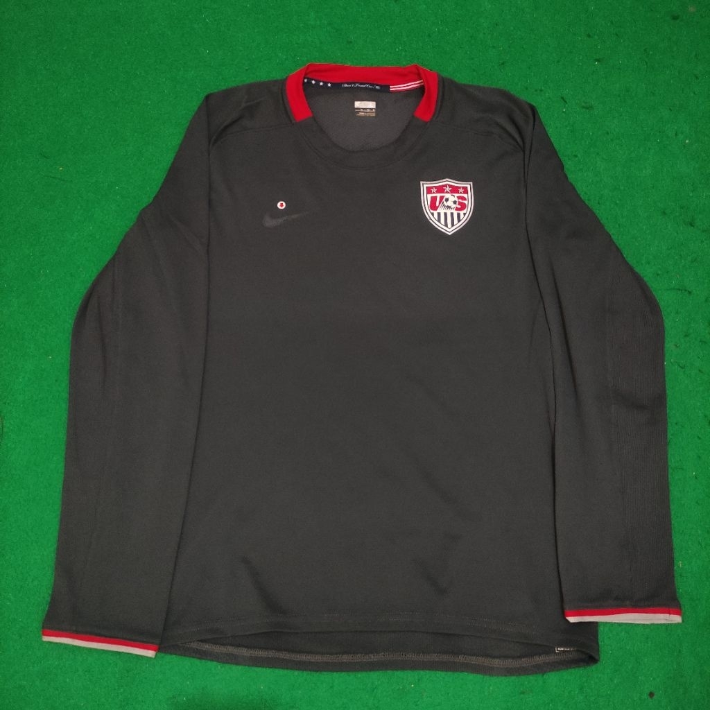 Jersey Bola USA Amerika Serikat SMNT Long Sleeve Away 2008 PI Player Issue Original