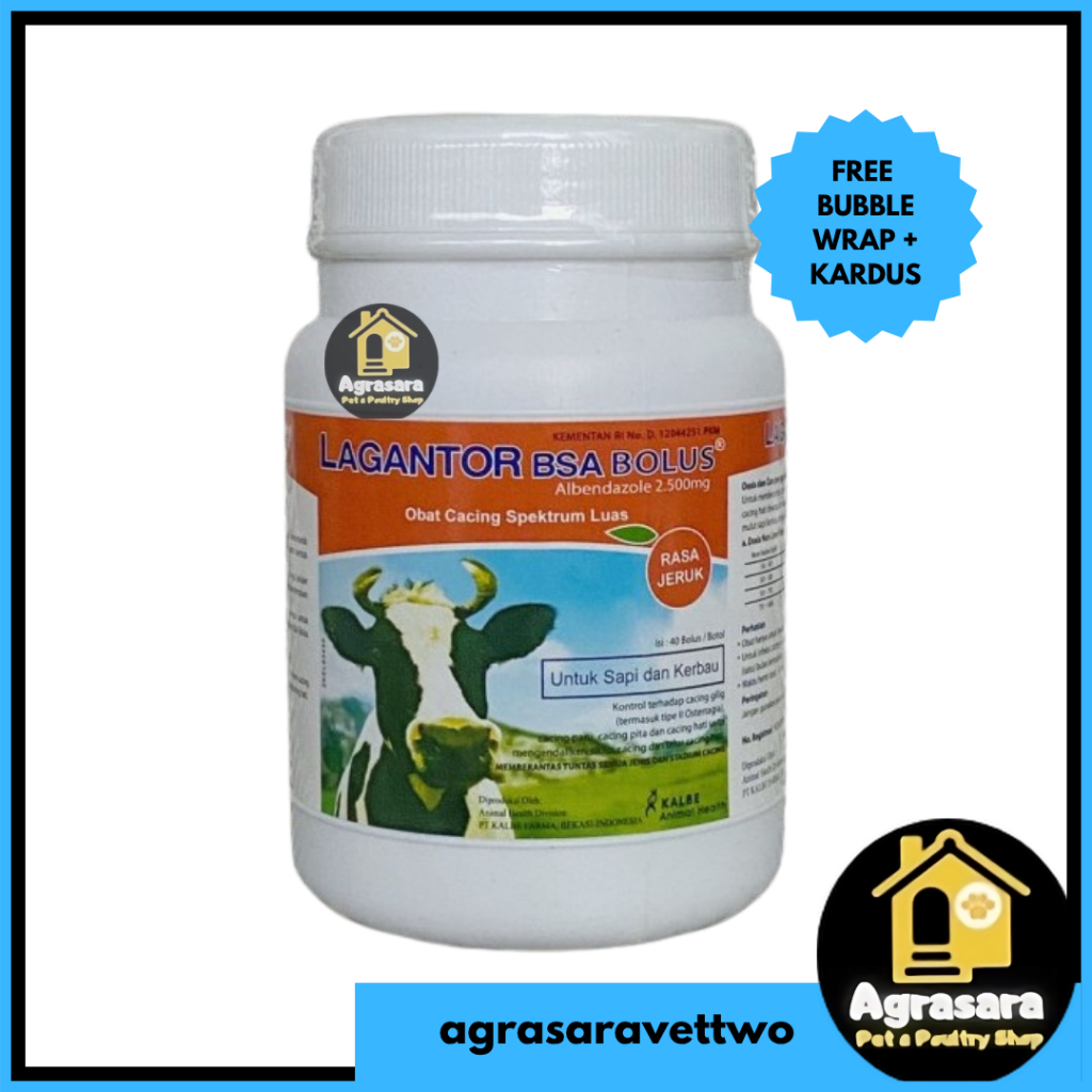 LAGANTOR BSA BOLUS ISI 40 BOLUS - AMPUH SEPERTI ALBENOL 2500 BOLUS