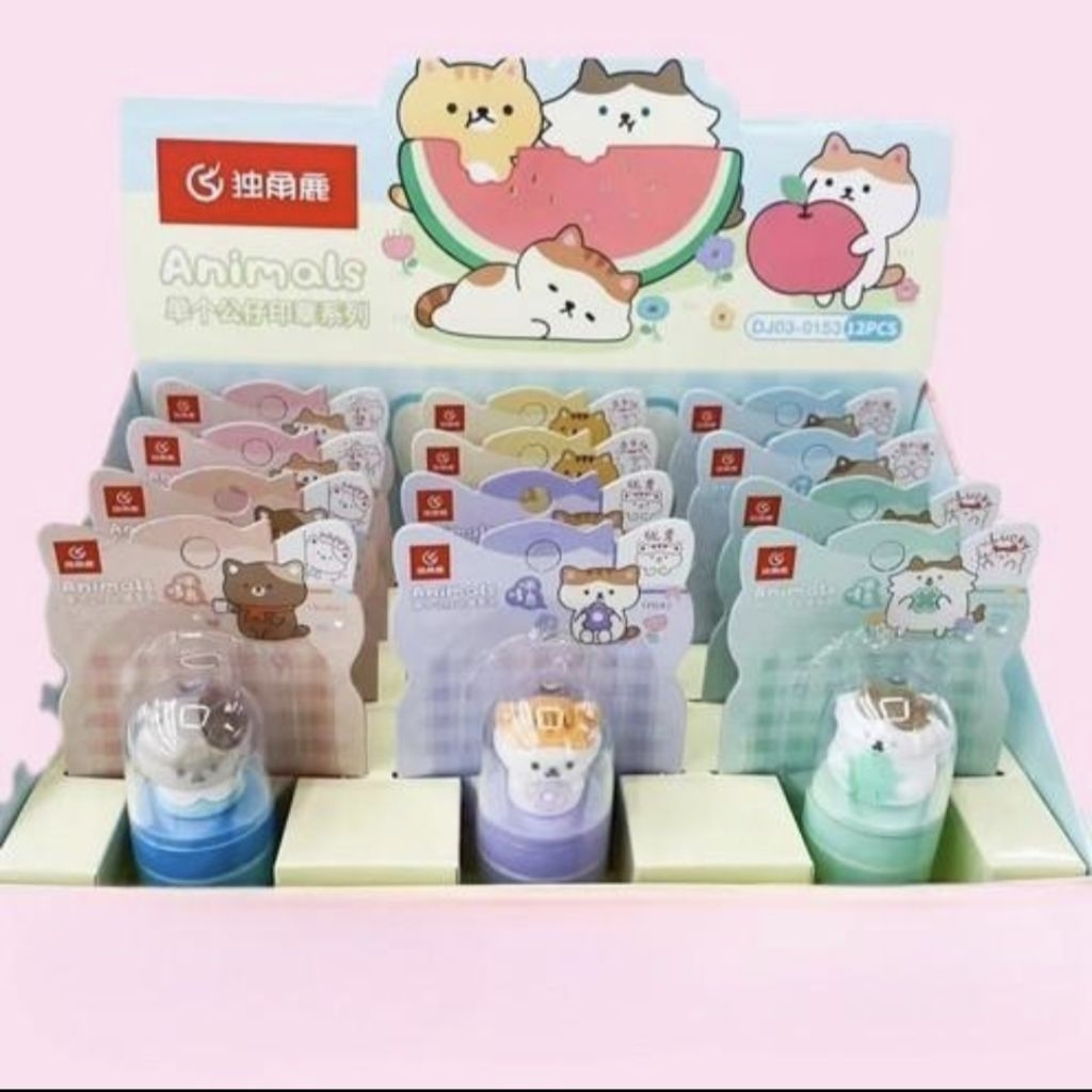 

Stempel Mainan Anak Lucu Stempel Kertas Edukasi Animal