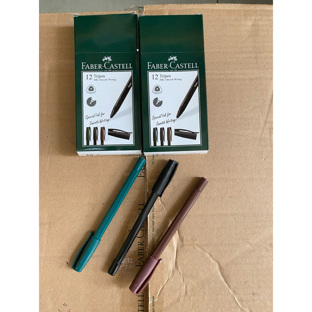 

promo pulpen tripen fabercastell (1lusin)