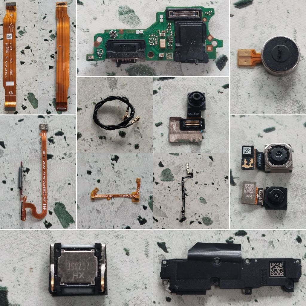 Vivo Y16 Bahan Kanibalan, Mesin Mati Total Matot, Konektor Cas HF, Antena, Flex UI MB, Frame, LCD, S