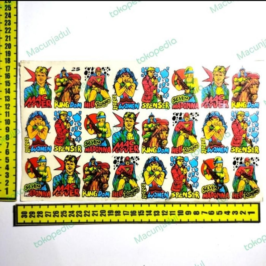 STIKER JADUL ERA90AN, STIKER LAWAS, MAINAN JADUL, NOSTALGIA 90AN