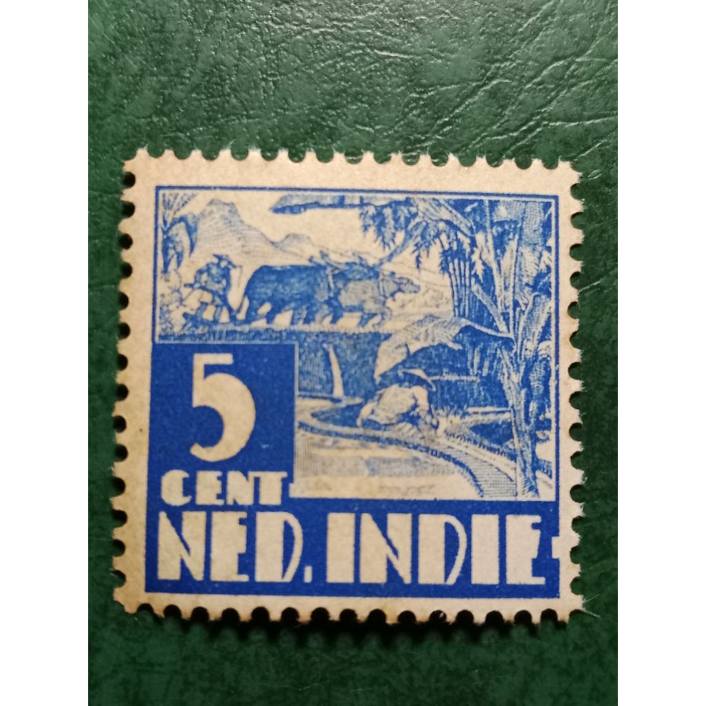

Prangko Ned Indie 5 Cent Kerbau Tahun 1934-1937 UN USED