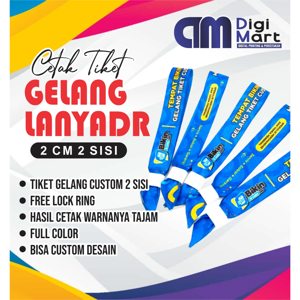 

Tiket Gelap Lanyard / Tiket Gelang Event / Tiket Gelang Full Color