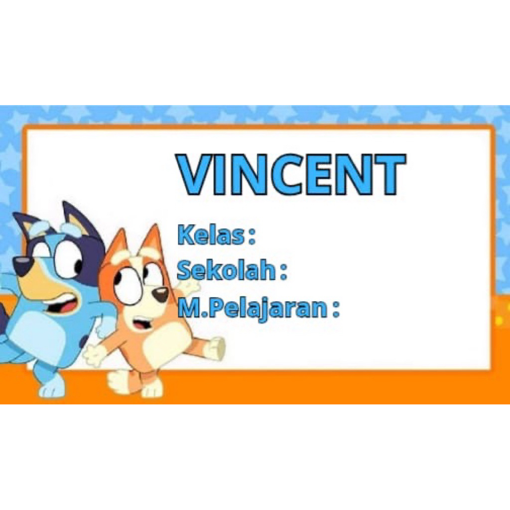 

KSF - Sticker Sekolah Custom Nama Anak (isi 40pcs)