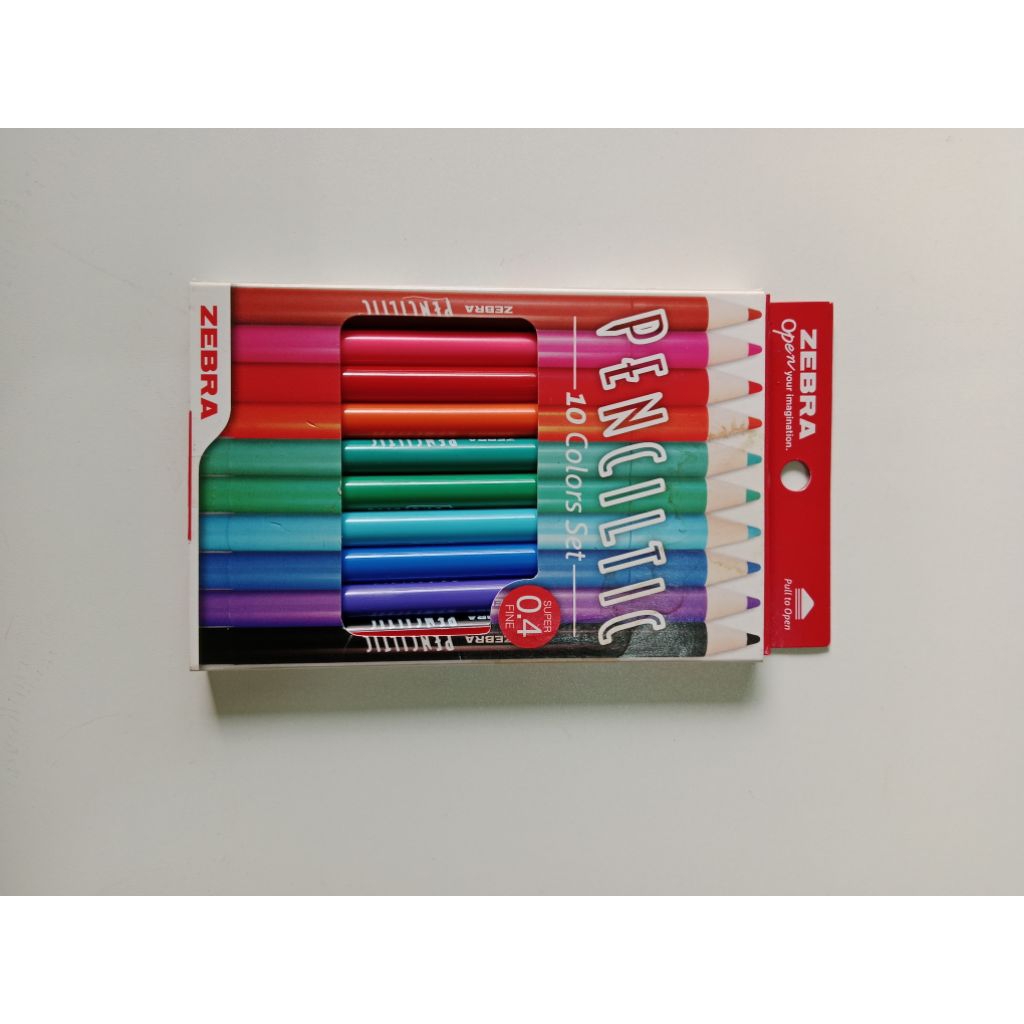 

Zebra penciltic set 10 warna colour new