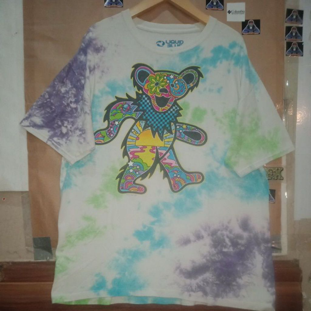LIQUID BLUE VINTAGE ART tiedye ©2021 t-shirt built up size XL private collection ORIGINAL