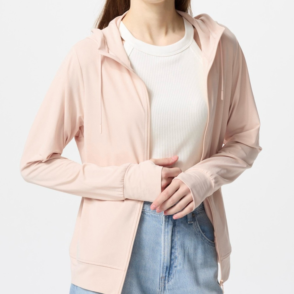 JASTIP UNIQLO AIRISM JACKET UV PROTECTION RESLETING HOODIE WANITA CEWEK