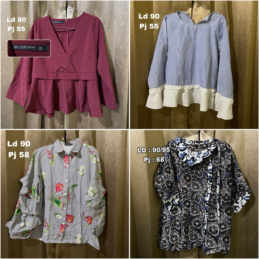 baju preloved wanita | Bouse - kemeja - kebaya - rok - baju cewek Termurah - murah meriah - baju bag