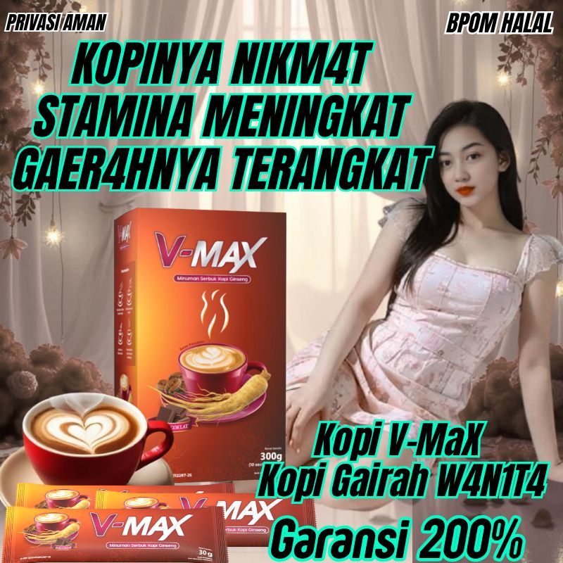 

KOPI V-MAX VMAX COFFE MINUMAN STAMINA EKSTRA GINGSENG KOPI GAIRAH WANITA RASA COKLAT