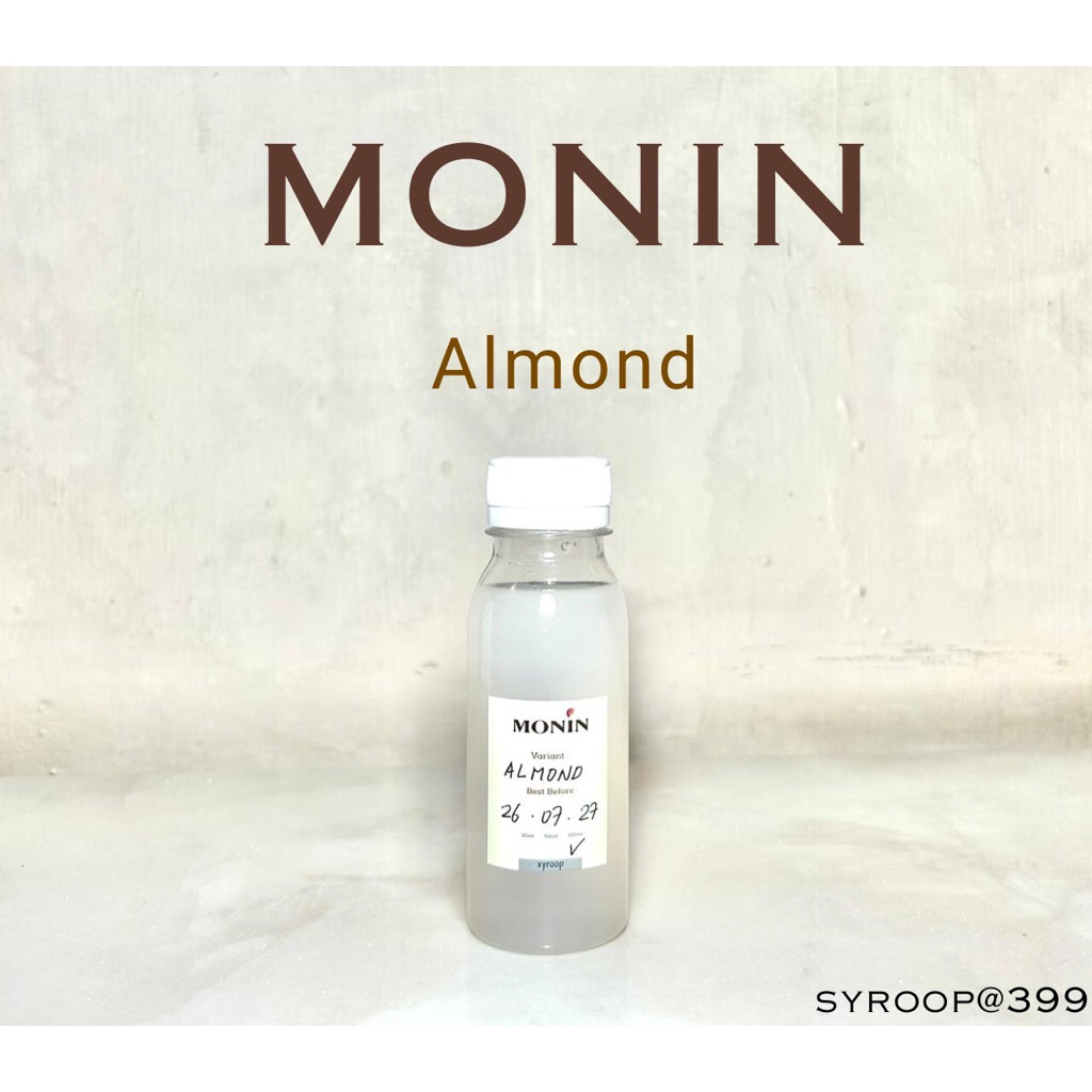 

Monin Syrup Repack Almond Coffee Sirup 30ml 50ml 100ml