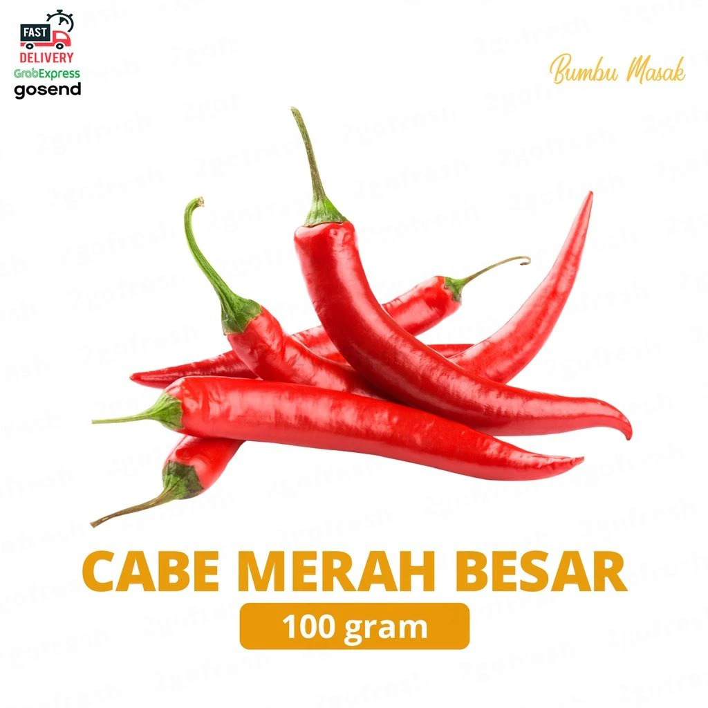 

Lombok/ Cabai/ Cabe Merah Besar Fresh - Bumbu Sayur Sayuran