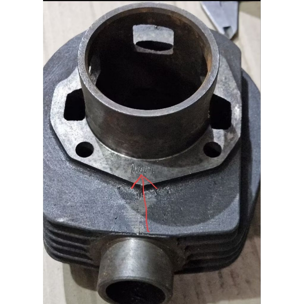 western blok boring lobang 3 diameter silinder 57,0 mm untuk vespa sprint