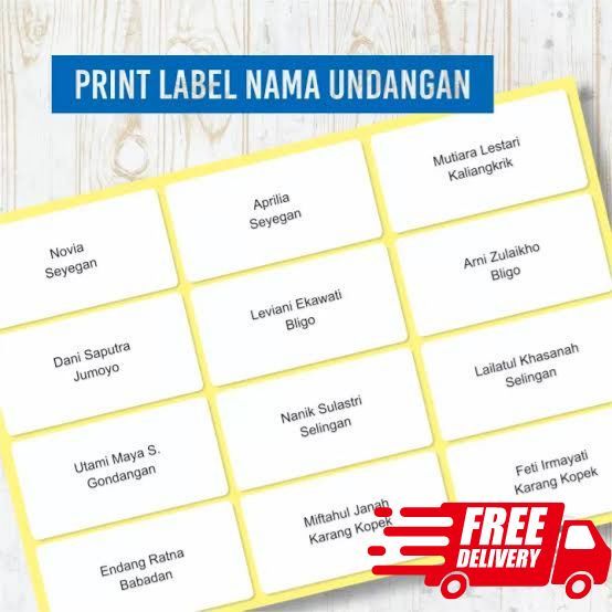 

Label Nama Undangan no 103